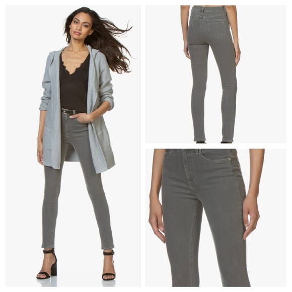 Rag & Bone NWT Grey High Rise Skinny Jeans SZ 24 - Picture 3 of 7